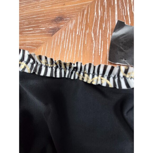Cat & Jack Black Bikini Bottom With Ruffle Trim Size S 6/6X - Picture 4 of 5